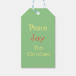 Peace Joykerst Cadeaulabel