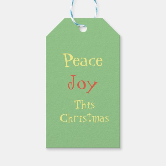 Peace Joykerst Cadeaulabel (Voorkant)