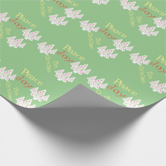 Peace Joykerst Cadeaupapier (Hoek)