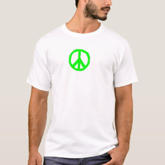 PEACE - kalkgroen T-shirt