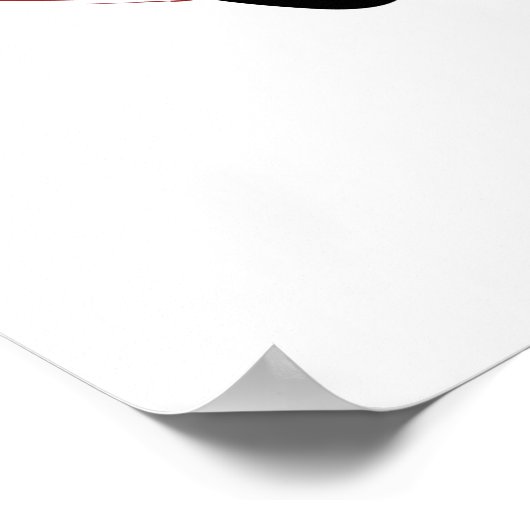 Peace Kanji Symbol Japanse kalligrafie Poster (Hoek)