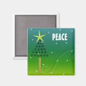 Peace-kerstboom Magneet (Voorkant / Achterkant)