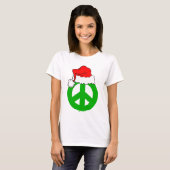 Peace Kerstfeest T-shirt (Voorkant volledig)