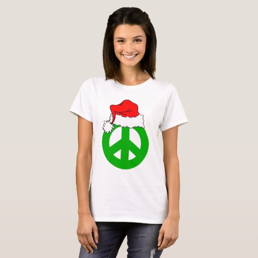 Peace Kerstfeest T-shirt (Voorkant volledig)