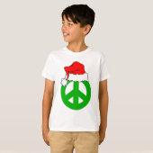 Peace Kerstfeest T-shirt (Voorkant volledig)