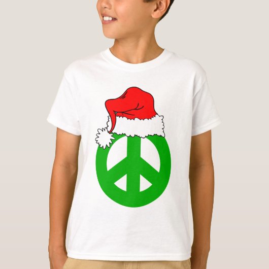 Peace Kerstfeest T-shirt (Voorkant)
