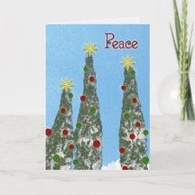 "Peace"-kerstKaart