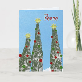 "Peace"-kerstKaart Feestdagen Kaart