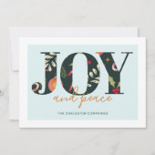 Peace-kerstkaart Kaart (Voorkant)