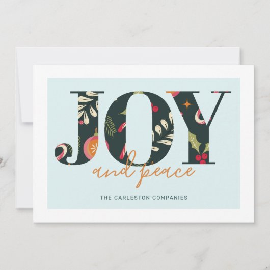 Peace-kerstkaart Kaart (Voorkant)