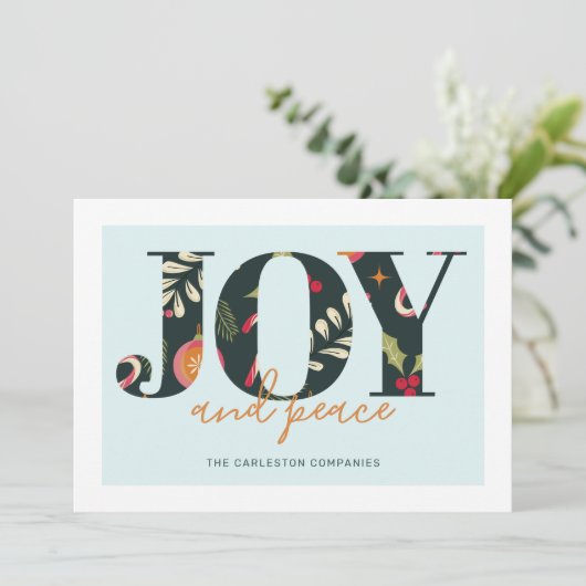 Peace-kerstkaart Kaart (Staand voorkant)