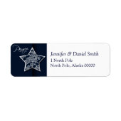 Peace-kerstkaartjes Return Address Label (Voorkant)