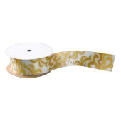 Peace-kerstsatin Ribbon Satijnen Lint (Spoel)