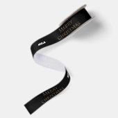 Peace-kerstsatin Ribbon Satijnen Lint (Achterkant)