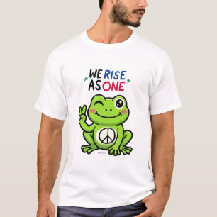 PEACE KIKKER - WE RIJZEN ALS ÉÉN T-SHIRT