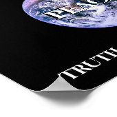 Peace Kindness Eerlijk respect voor waarheid recht Poster (Hoek)