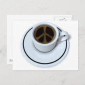 Peace-koffie Briefkaart (Voorkant / Achterkant)