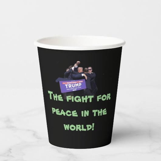 Peace koffiekopje papieren bekers (Voorkant)