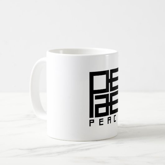 Peace Koffiemok (Voorkant links)