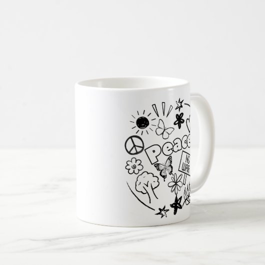 Peace Koffiemok (Voorkant rechts)