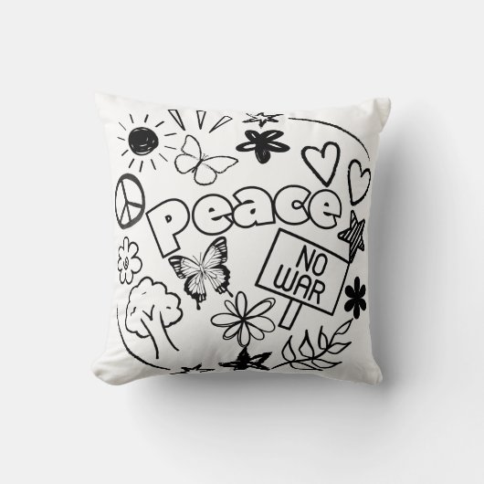 Peace Kussen (Voorkant)