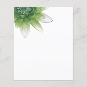 Peace l Beauful Green Lotus Flower/Water Lily Flyer