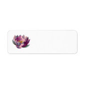 Peace l Beauful Pink Lotus Flower/Water Lily Etiket (Voorkant)