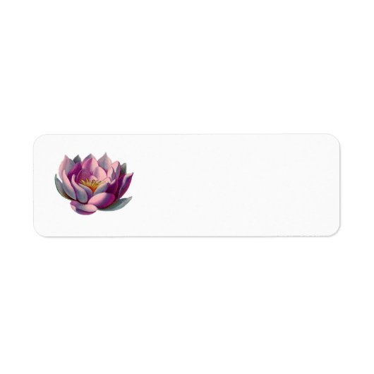Peace l Beauful Pink Lotus Flower/Water Lily Etiket (Voorkant)