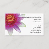 Peace l Beauful Pink Lotus Flower/Water Lily Visitekaartje (Voorkant)