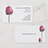 Peace l Beauful Pink Lotus Flower/Water Lily Visitekaartje (Voorkant / Achterkant)