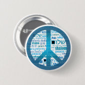 Peace Language Ronde Button 5,7 Cm (Voorkant /achterkant)