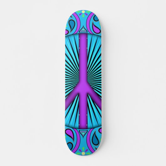 Peace ~ Leaf Skateboard (Voorkant)