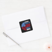 Peace LGBT Harris Walz Waltz Vierkante Sticker (Envelop)