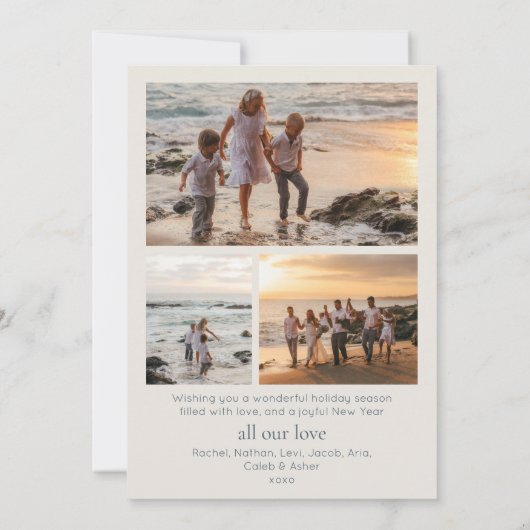 Peace, Light & Love Hanukkah Holiday Card Kaart (Achterkant)