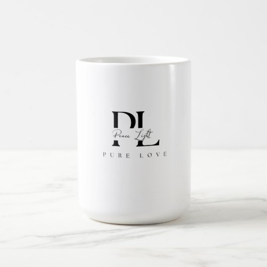 “Peace Light – Pure Love Logo Koffiemok (Center)