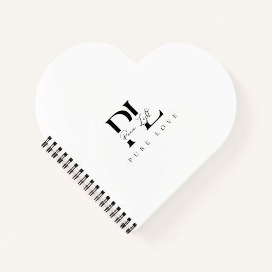 “Peace Light – Pure Love Logo Notitieboek (Voorkant)