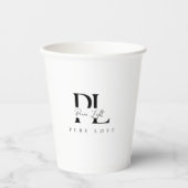 “Peace Light – Pure Love Logo Papieren Bekers (Voorkant)