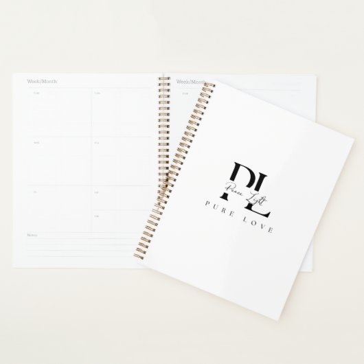 “Peace Light – Pure Love Logo Planner (Display)