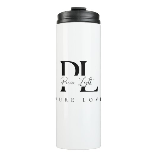 “Peace Light – Pure Love Logo Thermosbeker (Voorkant)