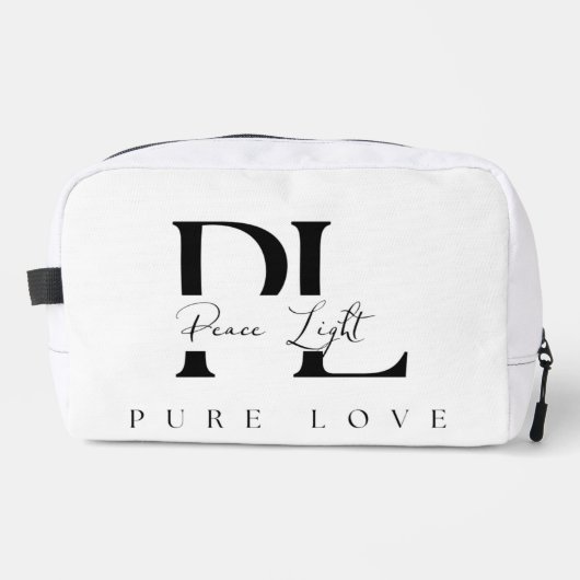 Peace Light – Pure Love Logo Toilettasje (Voorkant)