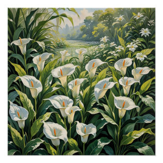 peace lilies perfect poster