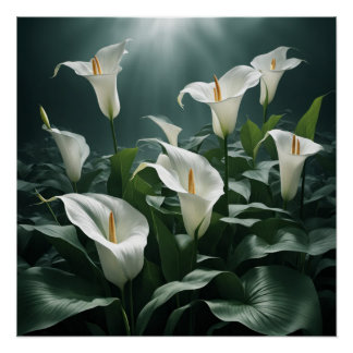 peace lilies perfect poster