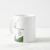 Peace Lily Comfort Spirituele inspiratie Mok (Voorkant links)