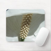 Peace Lily Elegant White Floral Muismat (Met muis)