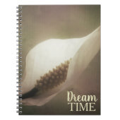 Peace Lily Floral Dream Time Phrase Notitieboek (Voorkant)