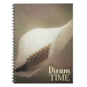 Peace Lily Floral Dream Time Phrase Notitieboek