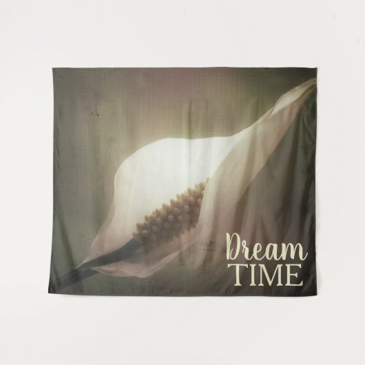 Peace Lily Floral Dream Time Wandkleed (Voorkant (horizontaal))
