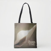 Peace Lily Flower Dream Time Phrase Tote Bag (Voorkant)