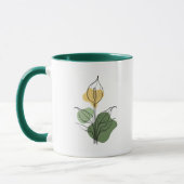 Peace Lily Line Art Mug Mok (Links)