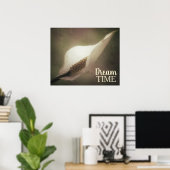 Peace Lily Photo Dream Time Phrase Poster (Thuiskantoor)
